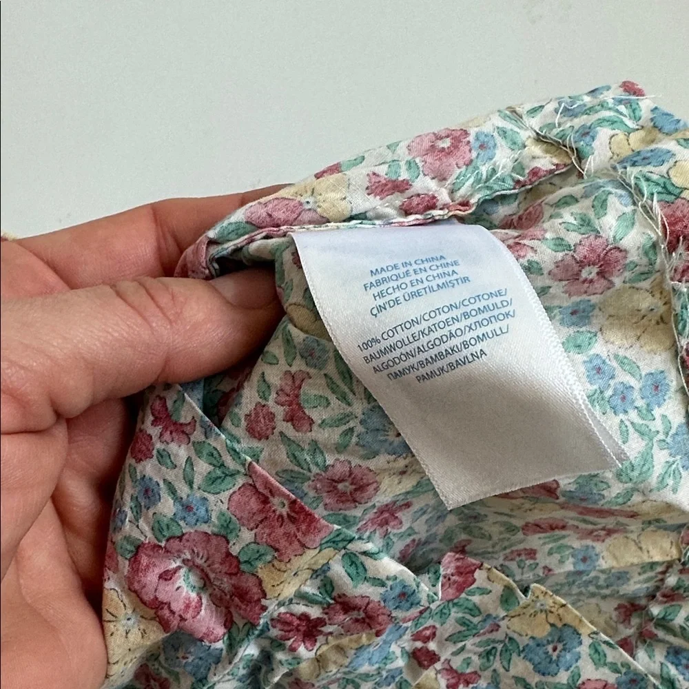 Ralph Lauren Kids Floral Ruffle Blouse 12m delicate dainty liberty print